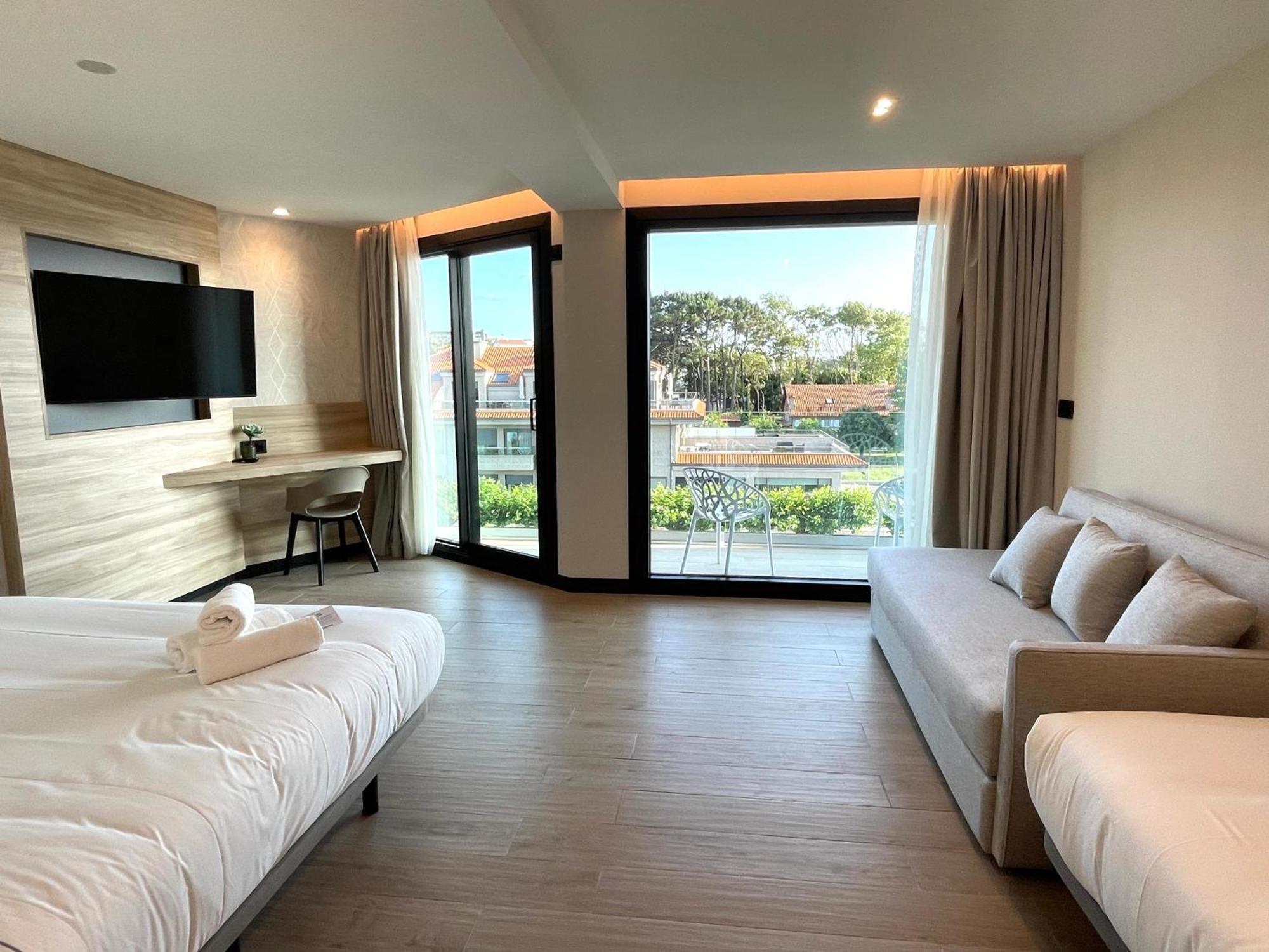 Hotel Delfin Azul Playa de la Lanzada Exteriör bild